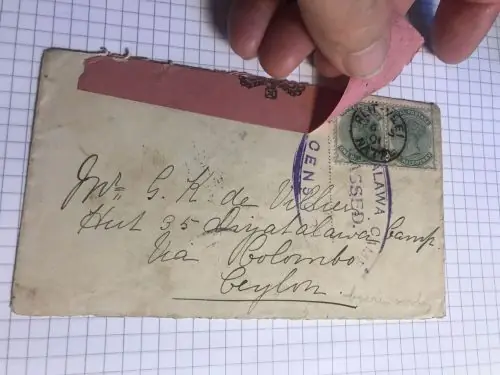Natal Afrika Victoria Zensur Ganzsache Alawa Camp Ceylon Duran via Greytown und Rabatt
