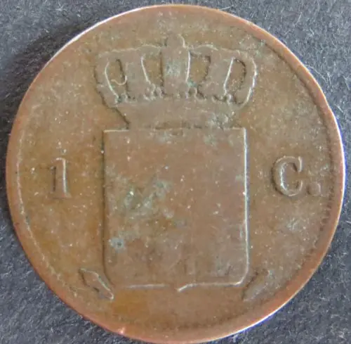 Münze Niederlande Netherlands 1 Cent 1828 schön F Im Trend