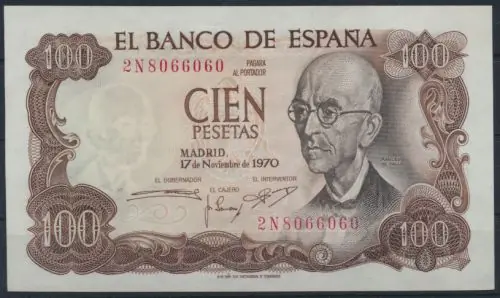 Preisknaller Geldschein Banknote Spanien Spain 100 Pesetas P152 UNC