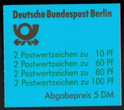 Berlin Markenheftchen 15 oZ Sehenswürdigkeiten Luxus postfrisch MNH Kat 60,00 Günstig