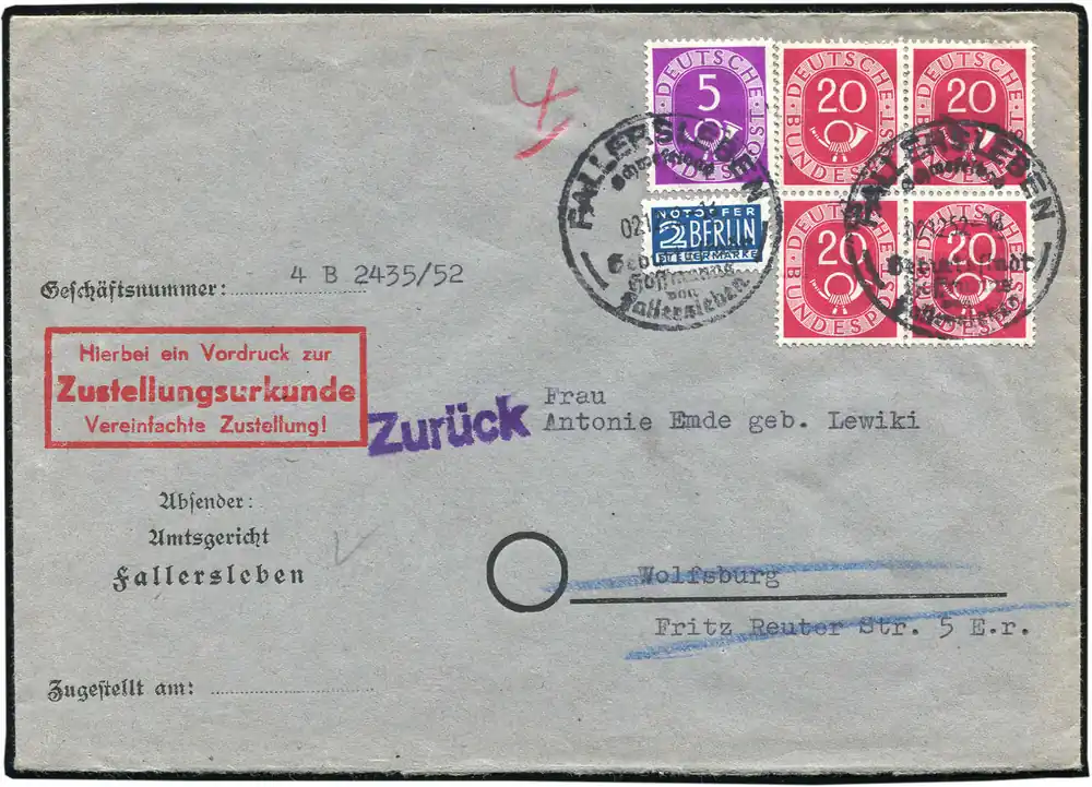 Preis Gesenkt Schlegel Auktionen Berlin - Bundesrepublik Deutschland, Michel 125,130(4)