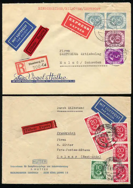 Schlegel Auktionen Berlin - Bundesrepublik Deutschland, Michel 125,133,134(2) Meistverkauft