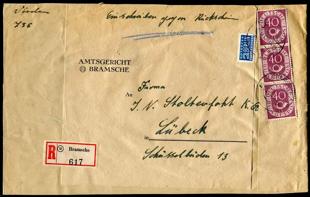 Meistverkauft Schlegel Auktionen Berlin - Bundesrepublik Deutschland, Michel 133(3)