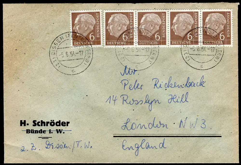 Schlegel Auktionen Berlin - Bundesrepublik Deutschland, Michel 180 (5) Kostenloser Rückversand