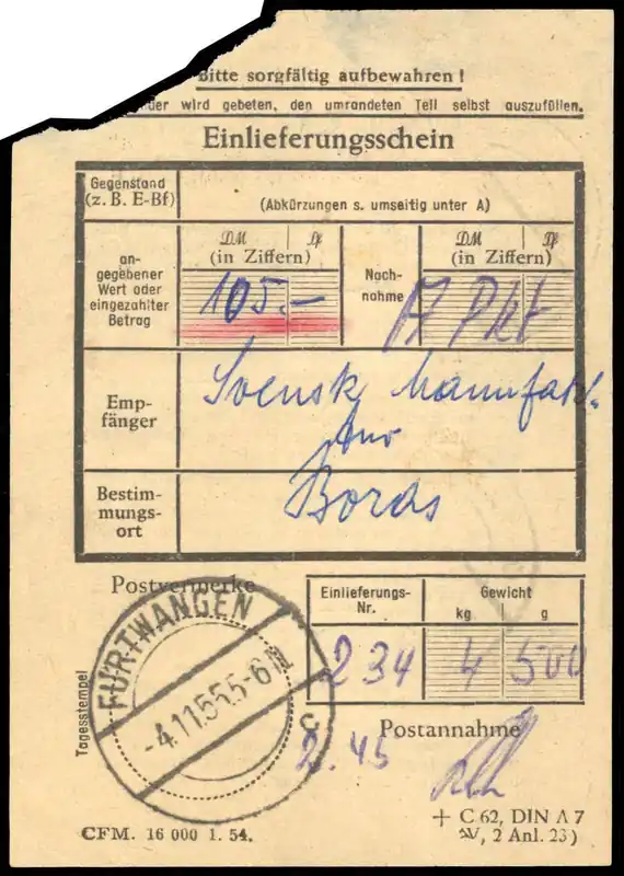 Top-Preis Schlegel Auktionen Berlin - Bundesrepublik Deutschland, Michel 189 (3)