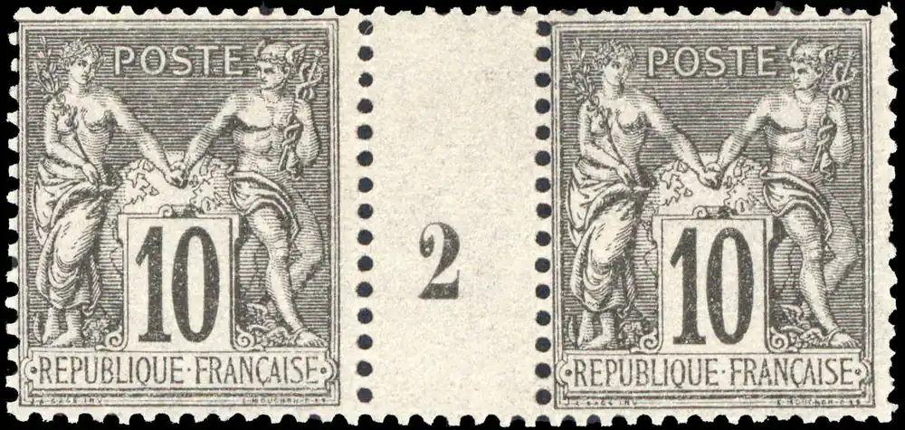 Schlegel Auktionen Berlin - Frankreich, Michel 72 II ZS Ab Werk