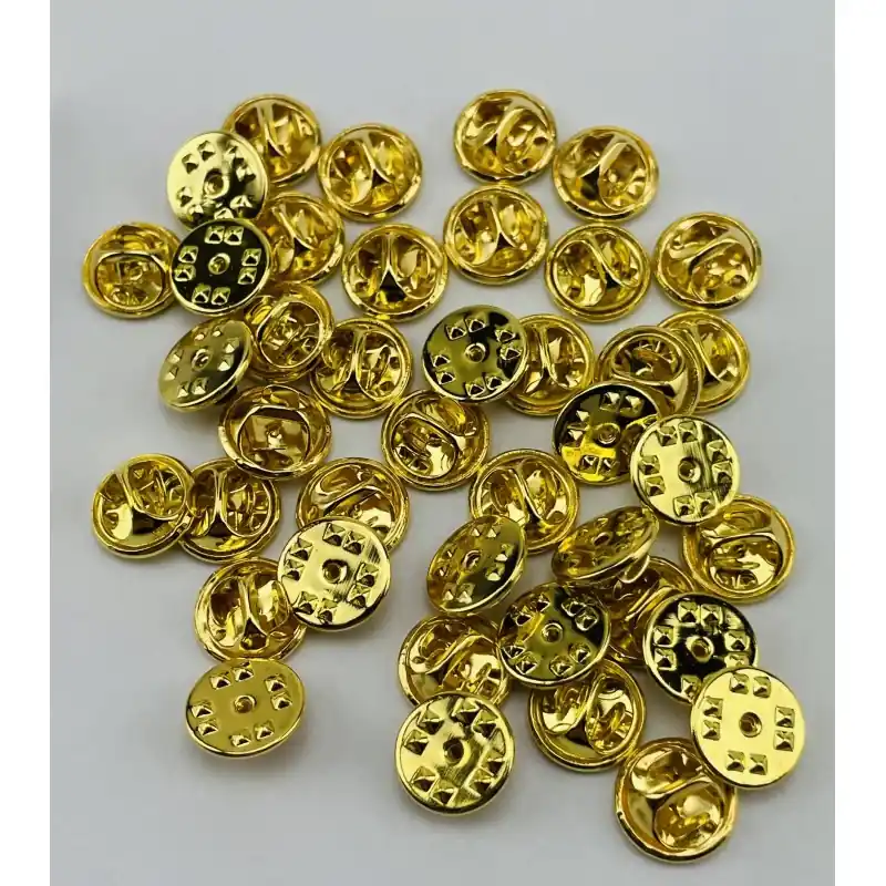Weltweiter Versand 50 Stück goldene Pin-Verschlüsse
