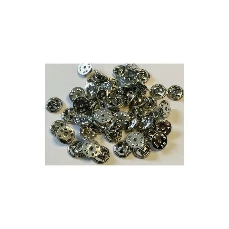 50 Stück silberne Pin-Verschlüsse Knallerangebot