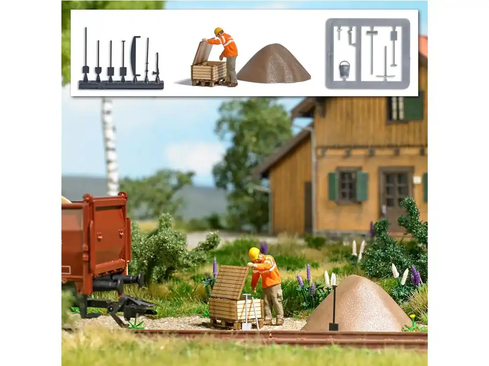 Top-Seller Busch 7967 H0 Action-Set Gleisbauarbeiter Epoche V