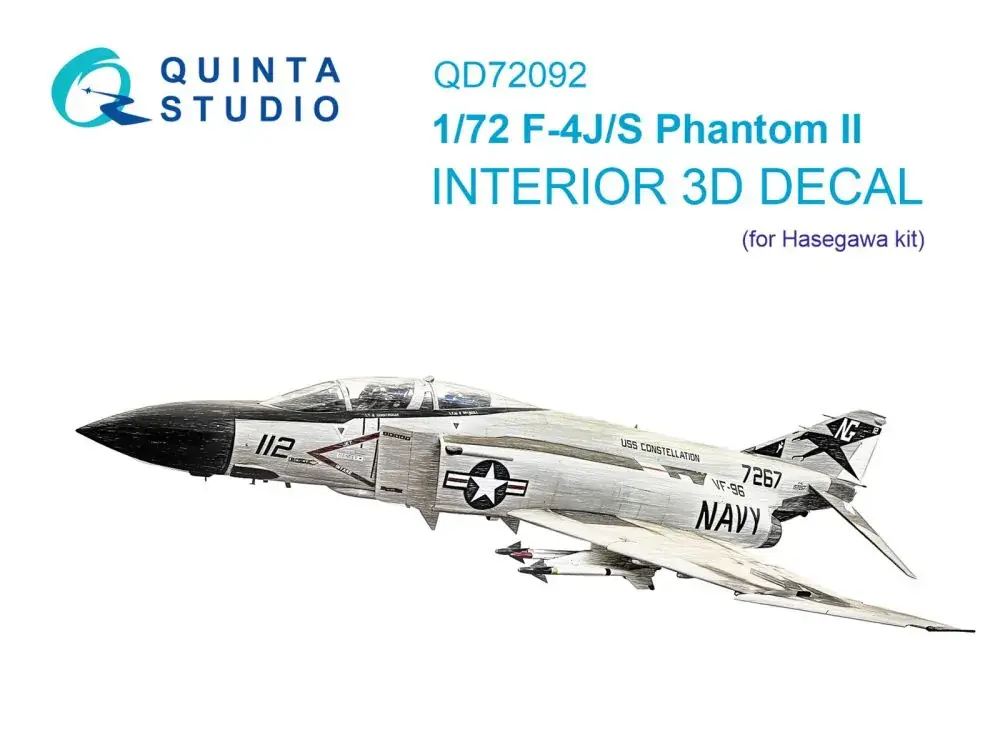Quinta studio F-4J/S interior for Hasegawa 1:72 Jetzt Kaufen