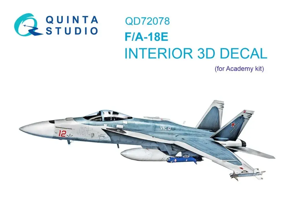 Quinta studio F/A-18E Interior for Academy 1:72 Kostenloser Rückversand