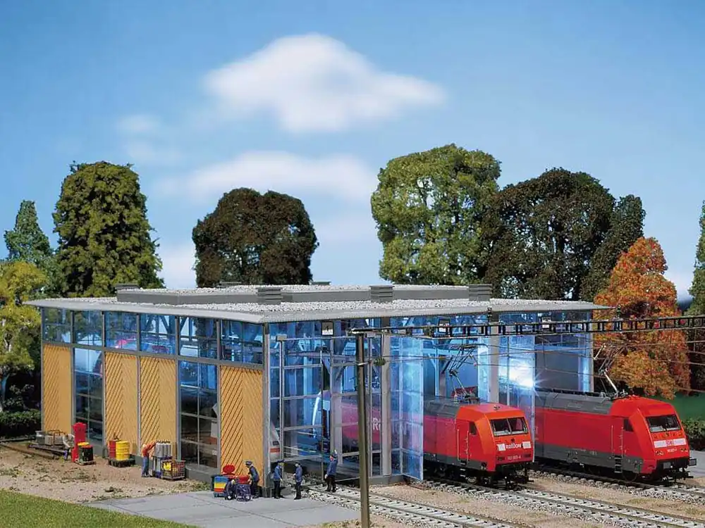 Letzte Chance Faller 120217 H0 E Lokschuppen dreiständig