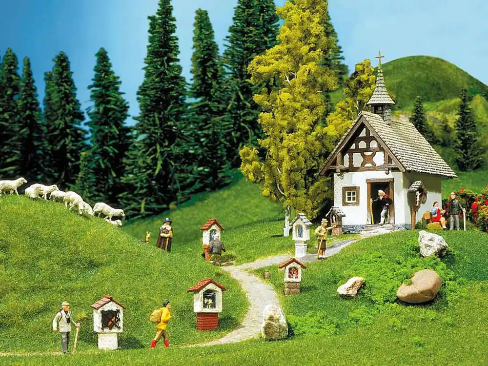 Kostenfreie Lieferung Faller 130235 H0 Kapelle mit Wegkreuzen