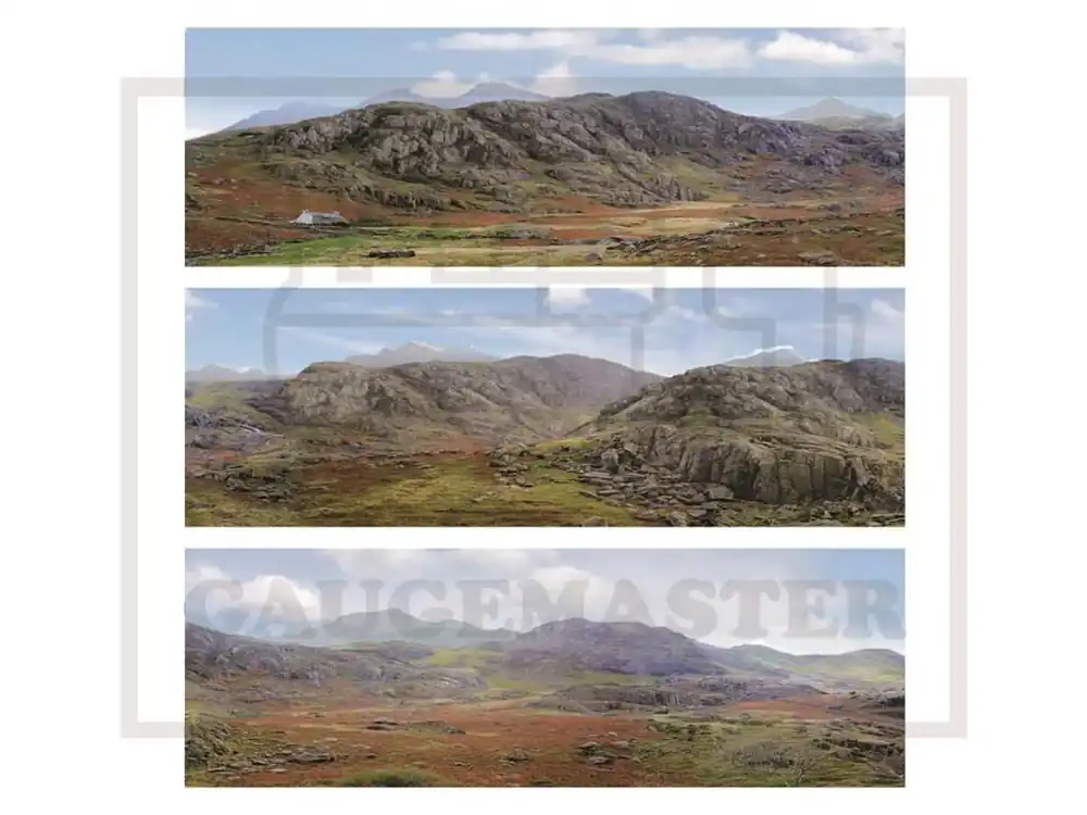Kracherpreis Gaugemaster GM710 Dioramen Hintergrund The Mountains 2744 x 304 mm H0 TT N