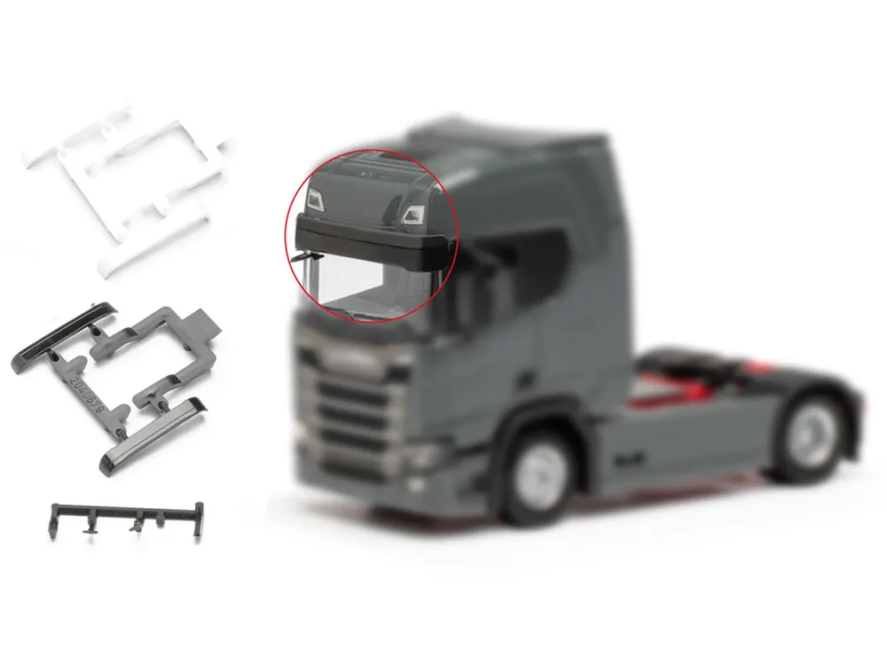 Herpa 054485 H0 LKW Zubehör Scania CR/CS Sonnenblende groß 8x Abverkauf