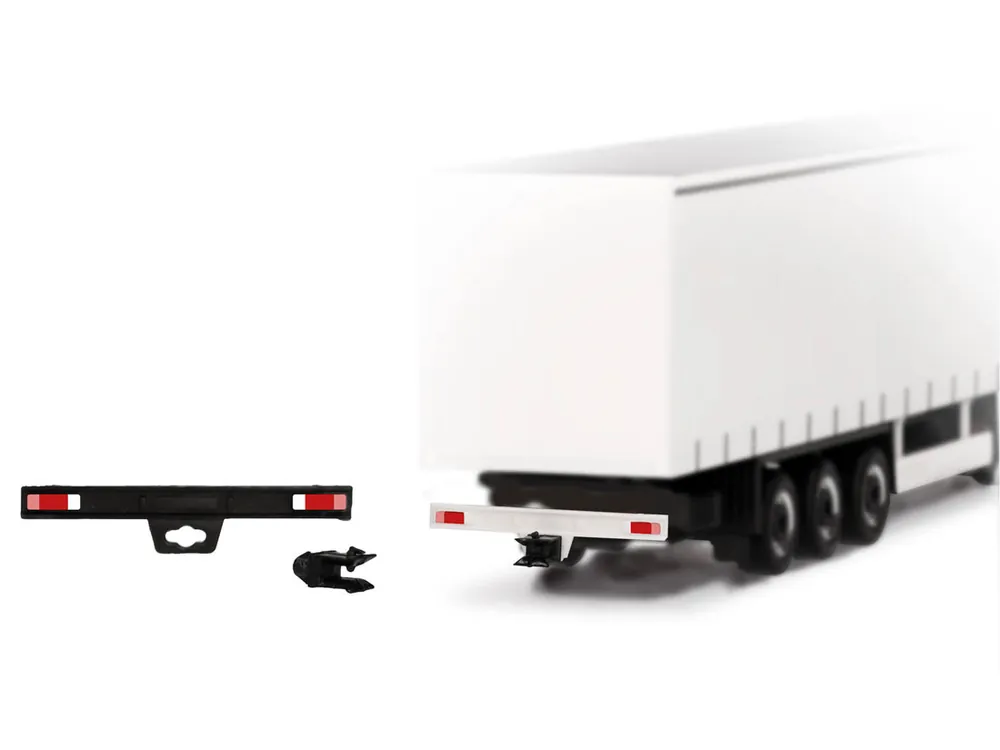 Gratis Versand Herpa 054515 H0 LKW Zubehör Heckstoßstangen für Auflieger mit Anhängekupplung