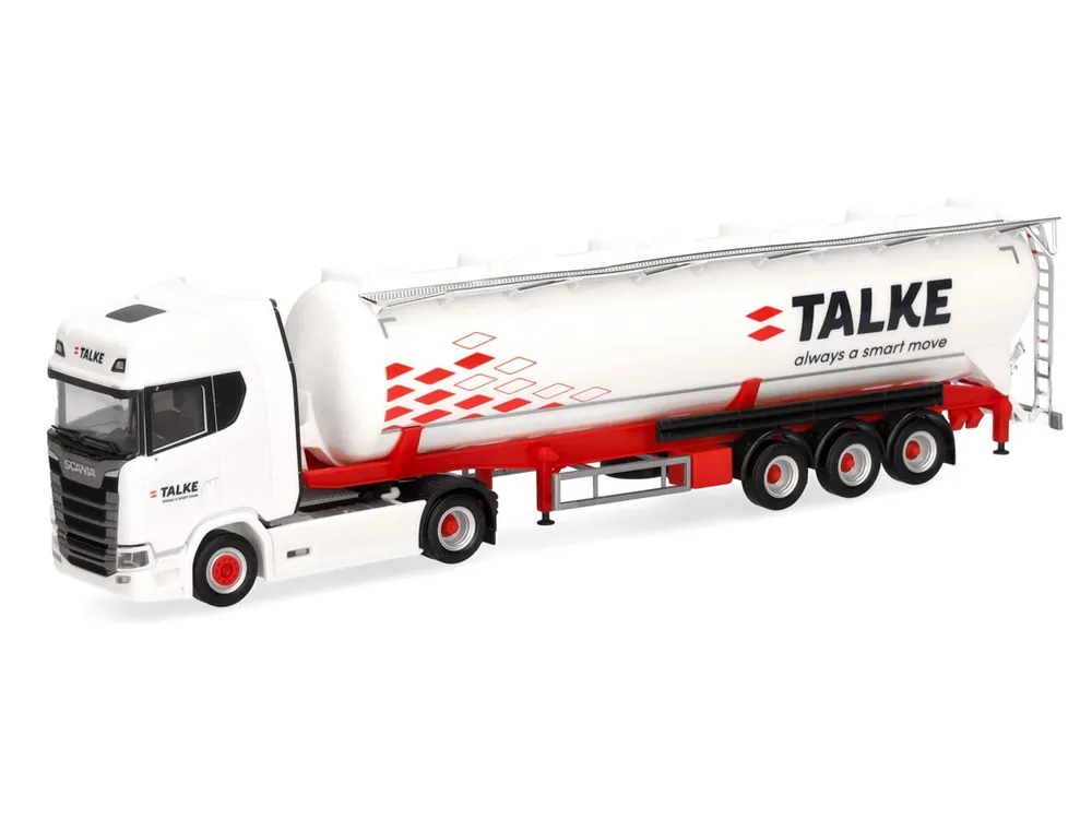Herpa 318235 H0 LKW Scania CS 20 HD Silo-Sattelzug Talke Preiswert
