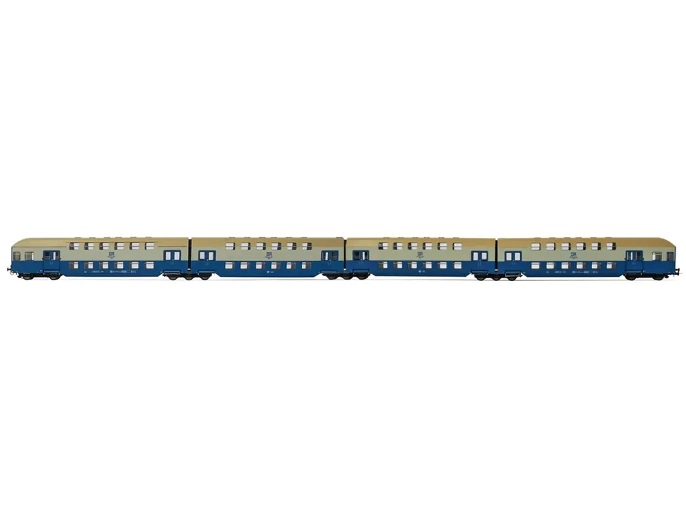 Must-Have Rivarossi HR4371 Personenwagen Doppelstockwagen ohne Steuerabteil DR 4x Spur H0