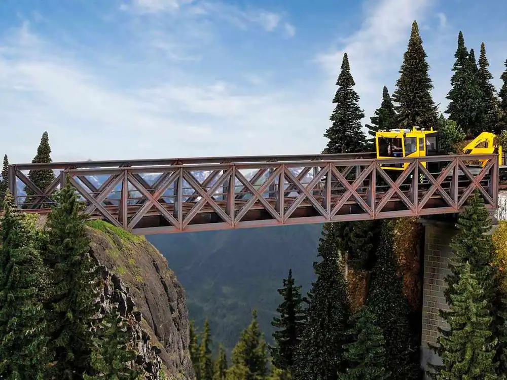 Kibri 39702 H0 Fachwerk-Stahlbrücke eingleisig Schneller Versand