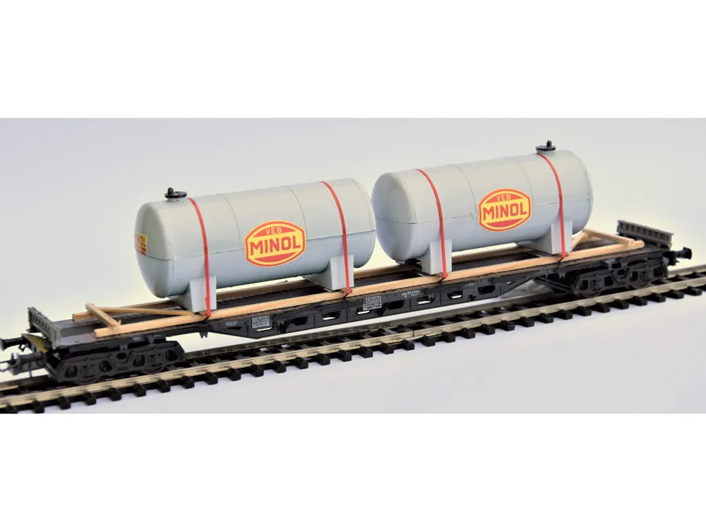 Loewe 2318 H0 Ladegut 2 Kessel VEB Minol Flüssiggas Expressversand