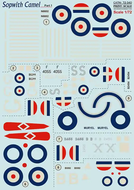 Bestpreis Print Scale Sopwith Camel Part.1 1:72