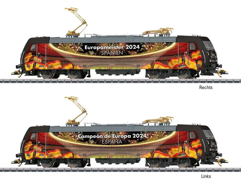 Märklin 36024 Elektrolok BR 185.2 Europameister Spanien 2024 mfx Sound Spur H0 Markenware