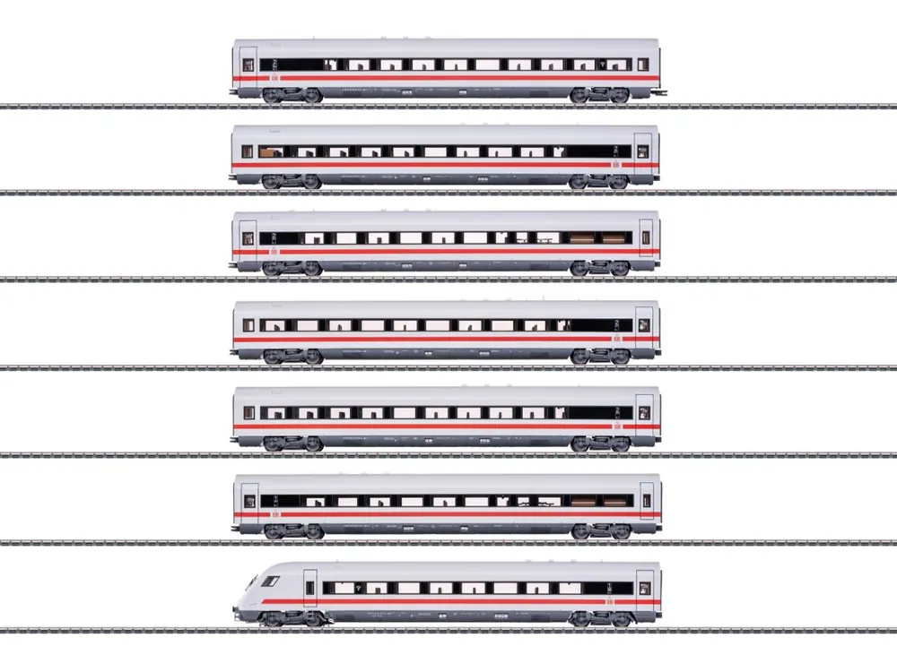 Marklin 42930 Personenwagenset ICE Schnellzugwagen DB AG 7x mfx Digital Preisreduziert