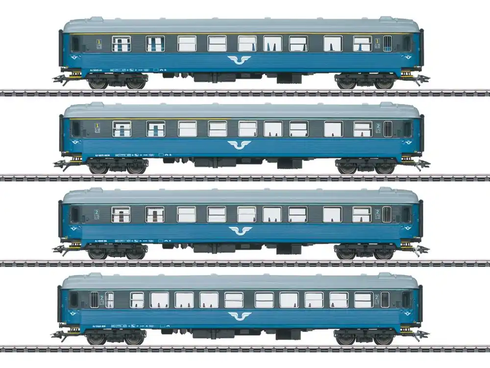 Aktuell Märklin 43787 Personenwagenset Reisezugwagen B1 SJ 4x Spur H0