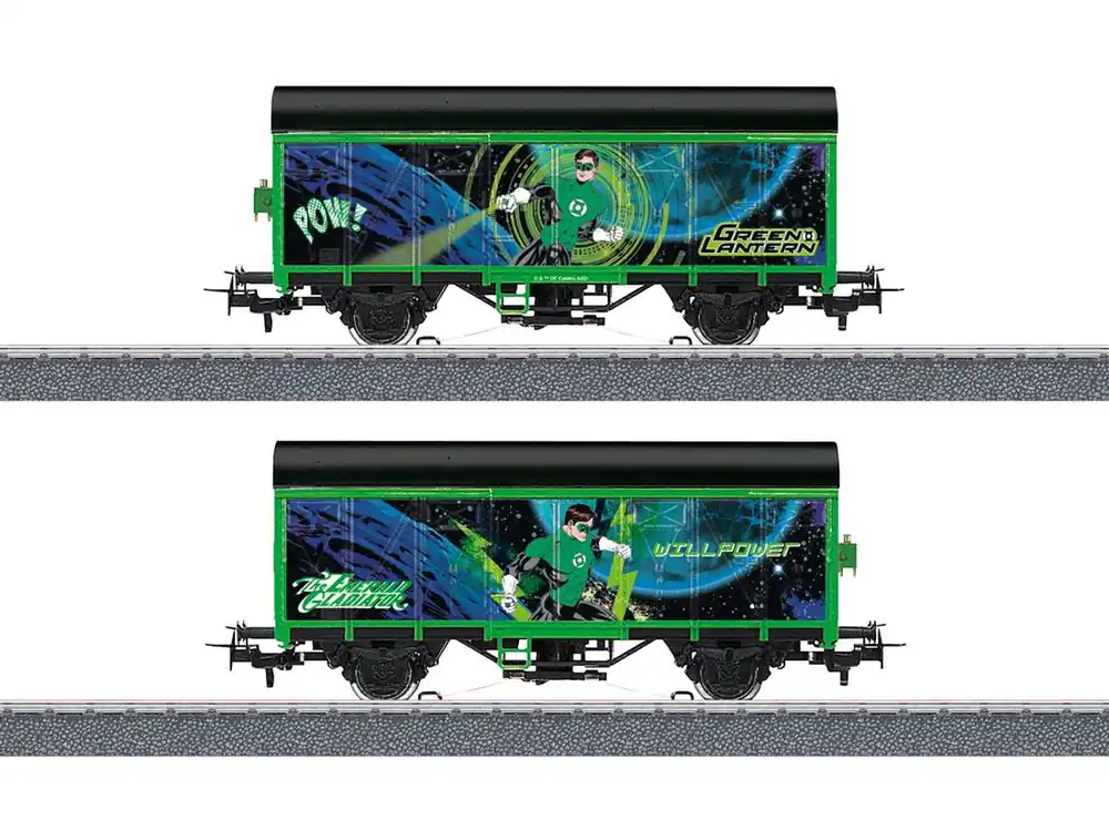 Neuheit Märklin 44830 Güterwagen Märklin Start up Gedeckter Güterwagen Green Lantern Spur H0