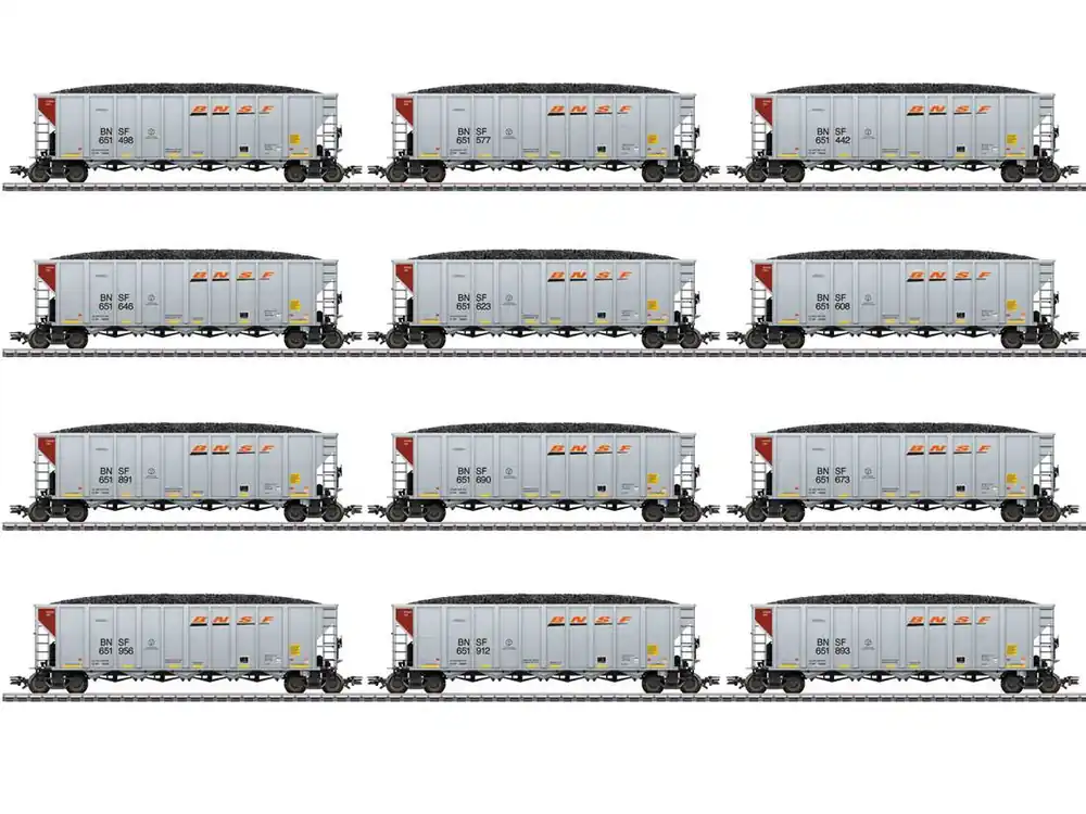 Märklin 45666 Güterwagenset US Hopper Cars BNSF 12x Spur H0 Preiswert