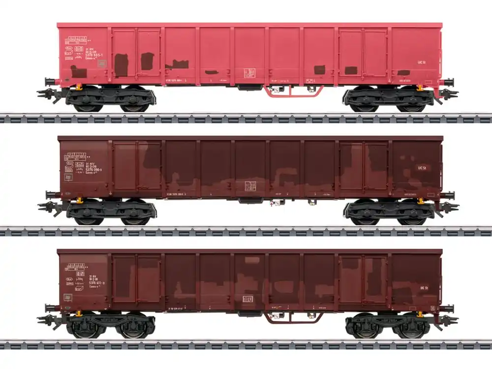 Schnäppchen Marklin 47188 Güterwagenset Hochbordwagen Eanos-x DB AG 3x