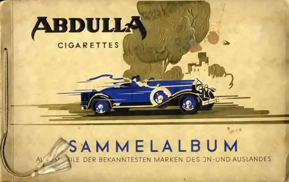 Automobile der bekanntesten Marken des In- und Auslandes, Album I Abdulla Zigaretten Berlin 1931 Zertifiziert