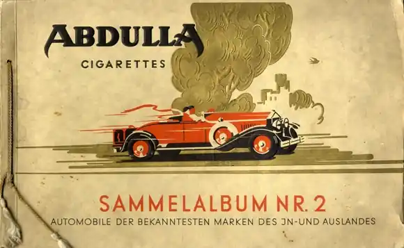 Geld-Zurück-Garantie Automobile der bekanntesten Marken des In- und Auslandes, Album II Abdulla Zigaretten Berlin 1931