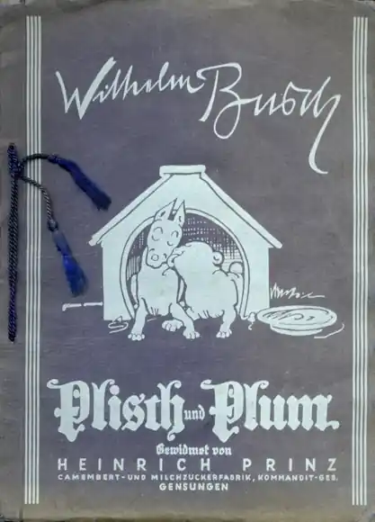 Wilhelm Busch Plisch und Plum Sammelbilderalbum der Heinrich Prinz Käsefabrik, Kassel 1934 Kostenloser Versand