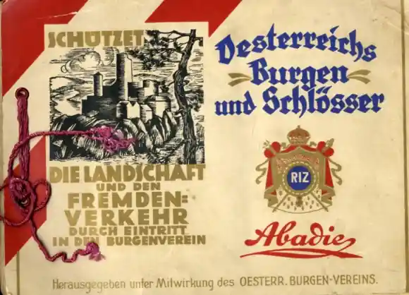Österreichs Burgen und Schlösser I Sammelbilderalbum Abadie Zigarettenpapier, Zigarettenhülsenfabrik Must-Have