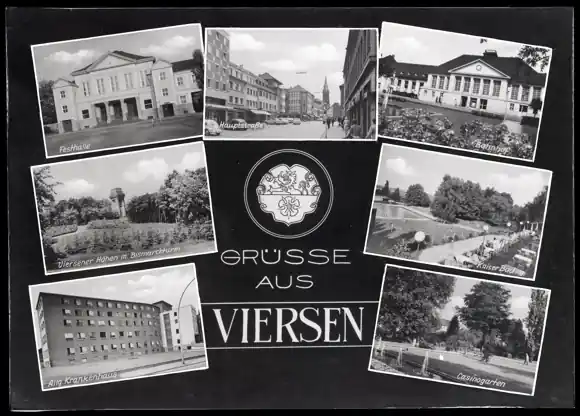 Expressversand 6 Glas Negative Viersen Nordrhein Westfalen, Kirche, Gastronomie, verschiedene Ansichten
