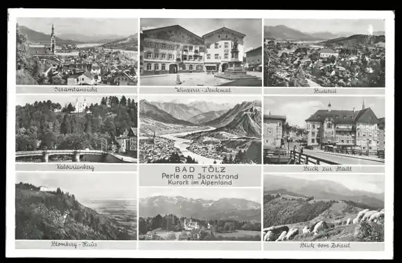 7 Glas Negative Bad Tölz in Oberbayern, Wandelhalle, Straßenpartie Ausverkauf