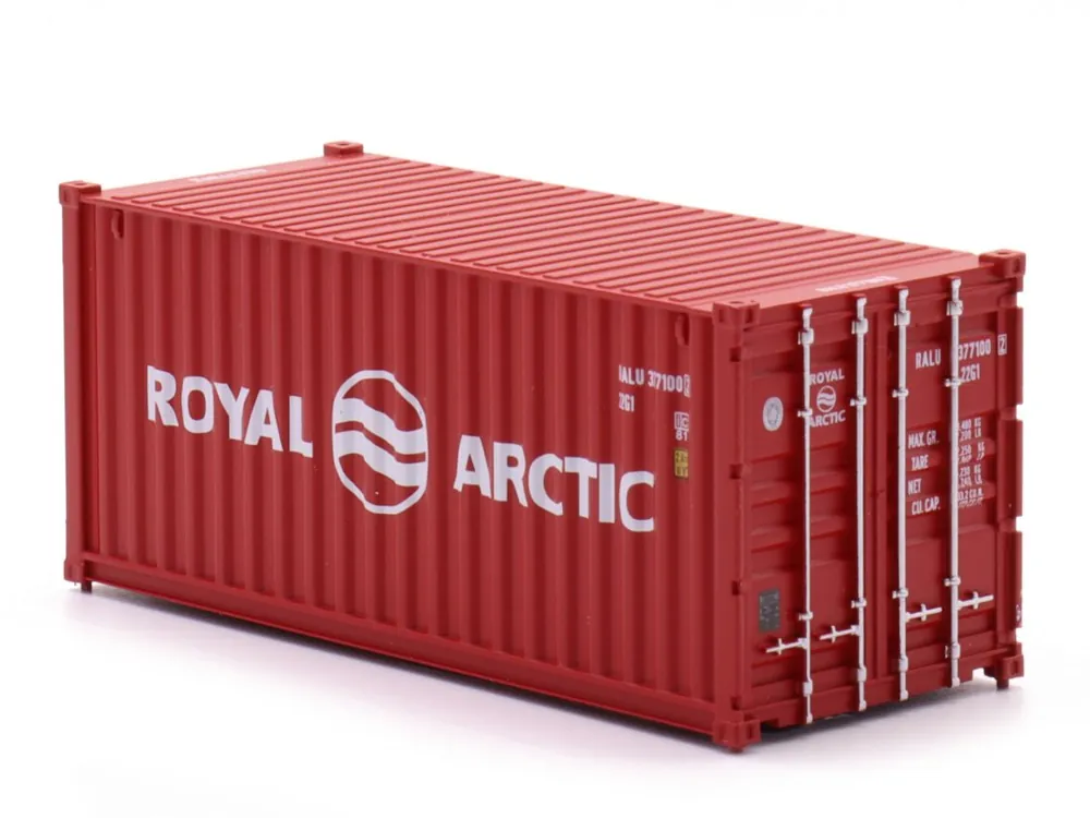 Handgefertigt Modellbahn Union MU-H0-C20063 H0 Container 20ft Royal Arctic