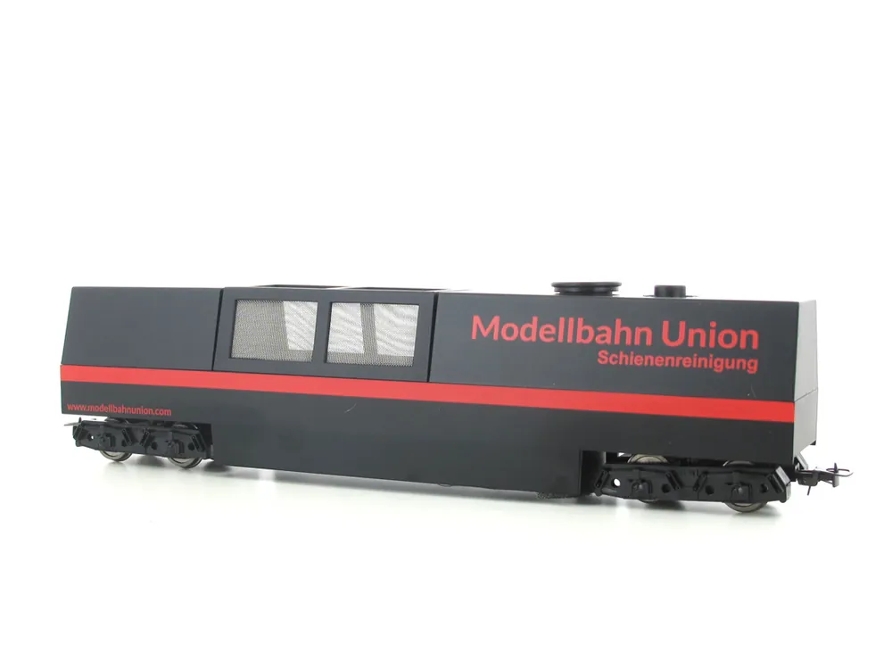 Neue Ware Modellbahn Union G99026 Schienenreinigungswagen/Staubsauger Spur H0