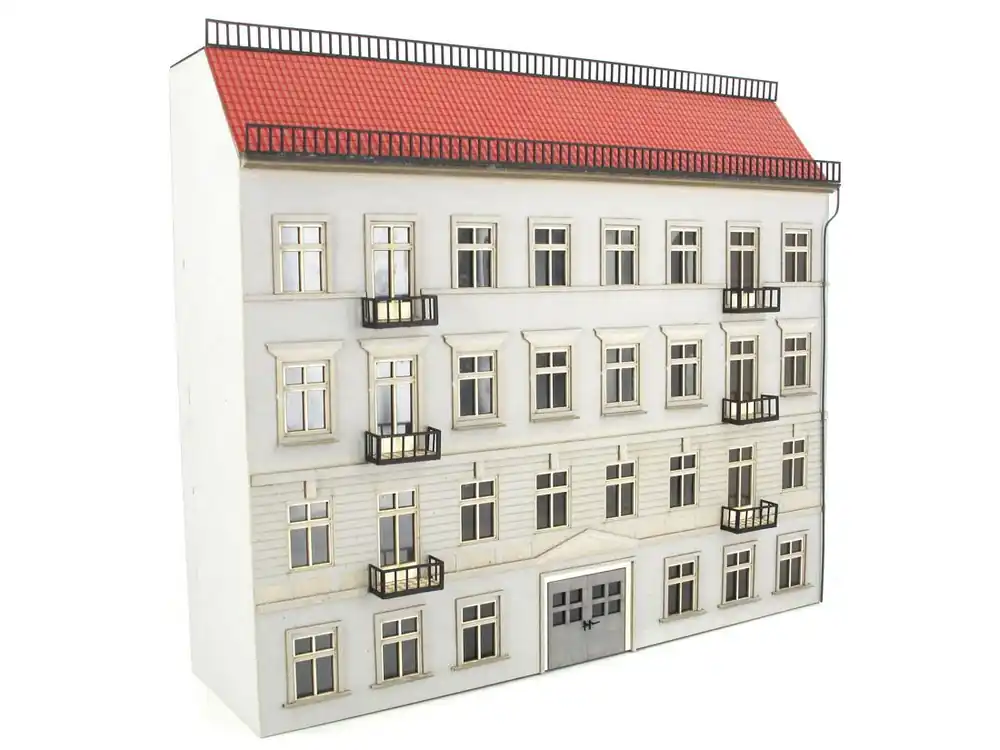 Exklusiv Modellbahn Union MU-H0-H00192 H0 Halbrelief Stadthaus 02 Grau