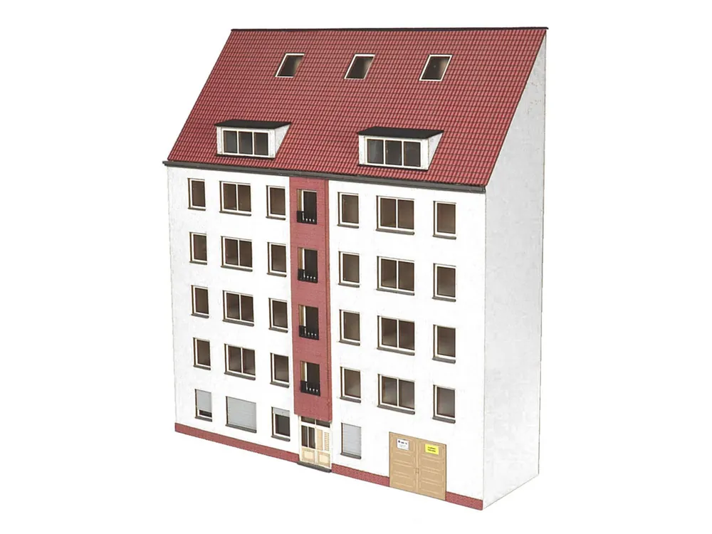 Super-Preis Modellbahn Union MU-H0-H00284 H0 Halbrelief modernes Stadthaus 03 Cremeweiß