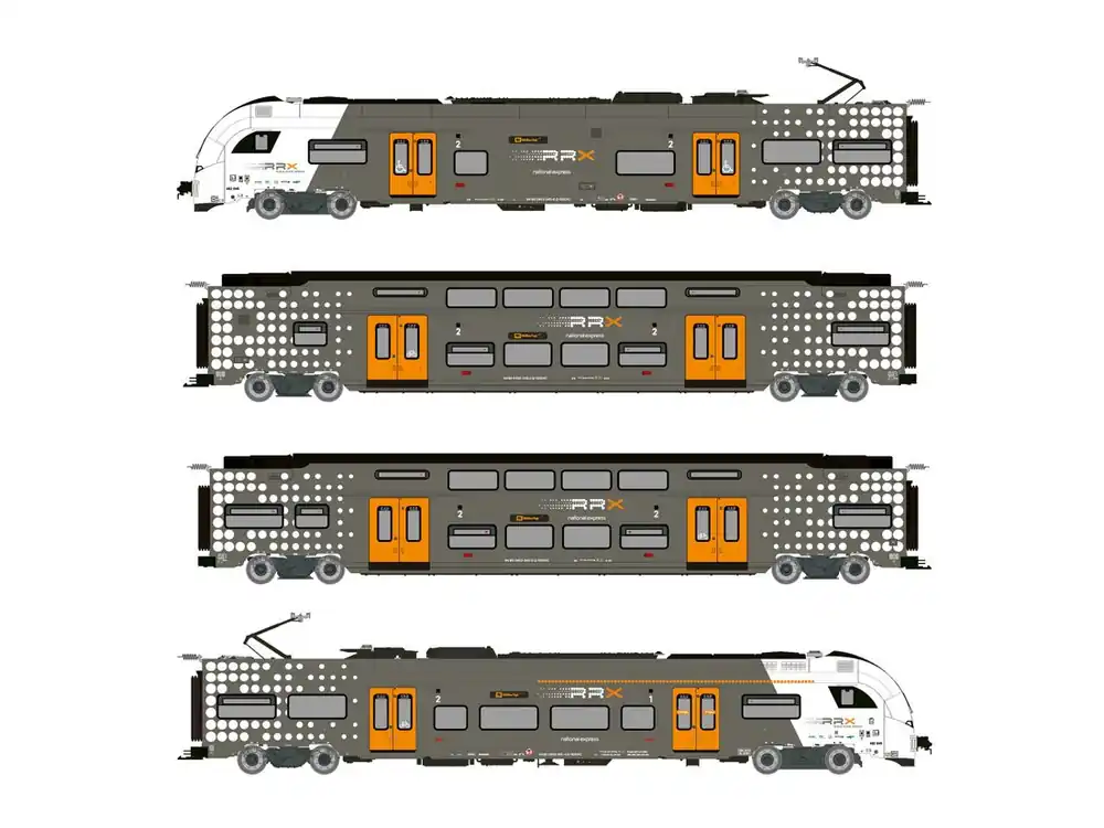 Modellbahn Union MU-H0-T46252 Elektrotriebzug Desiro HC BR 462 RRX National Express Zug 45 AC Digital Spur H0 Begrenztes Angebot