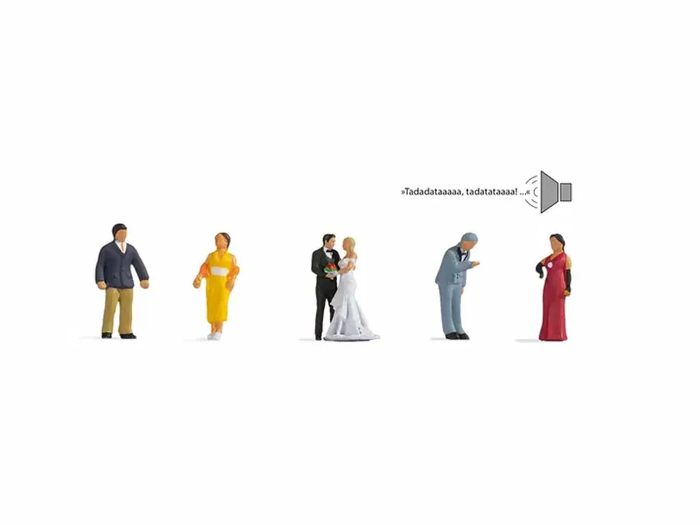 Noch 12861 H0 Figuren mit Soundmodul Hochzeit Abverkauf